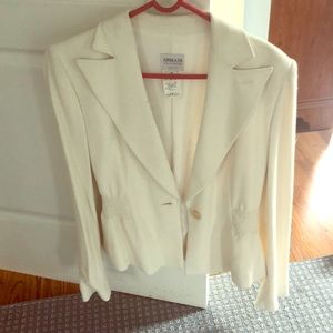 Armani Collezioni vintage blazer jacket in cream